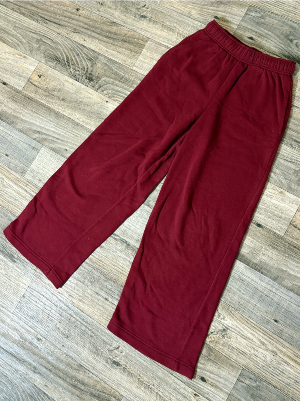 red flared sweatpants